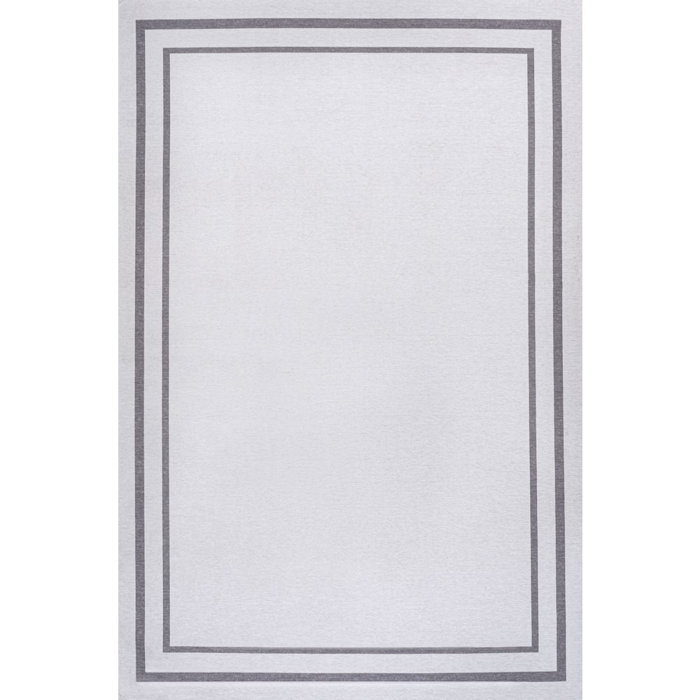 Sloane Classic 2-Stripe Border Washable Area Rug. Picture 3
