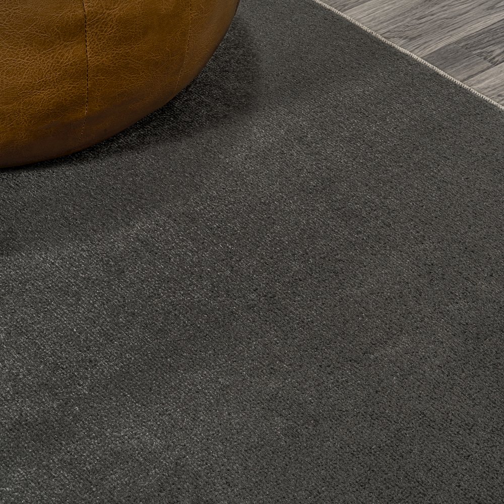 Twyla Classic Solid Low-Pile Machine-Washable Area Rug. Picture 4