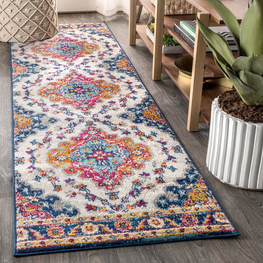 Bohemian Flair Boho Vintage Medallion Area Rug. Picture 2