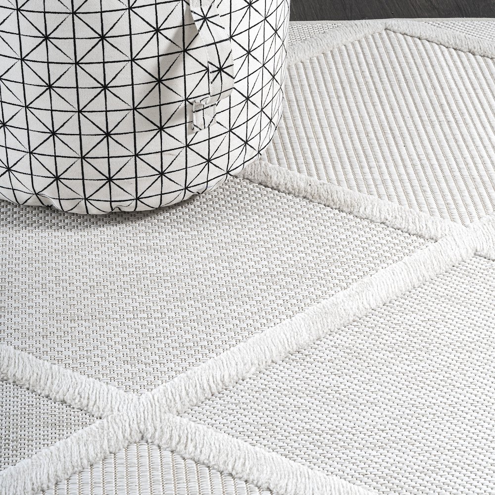 Salines Diamond Trellis Indoor/Outdoor Area Rug. Picture 5