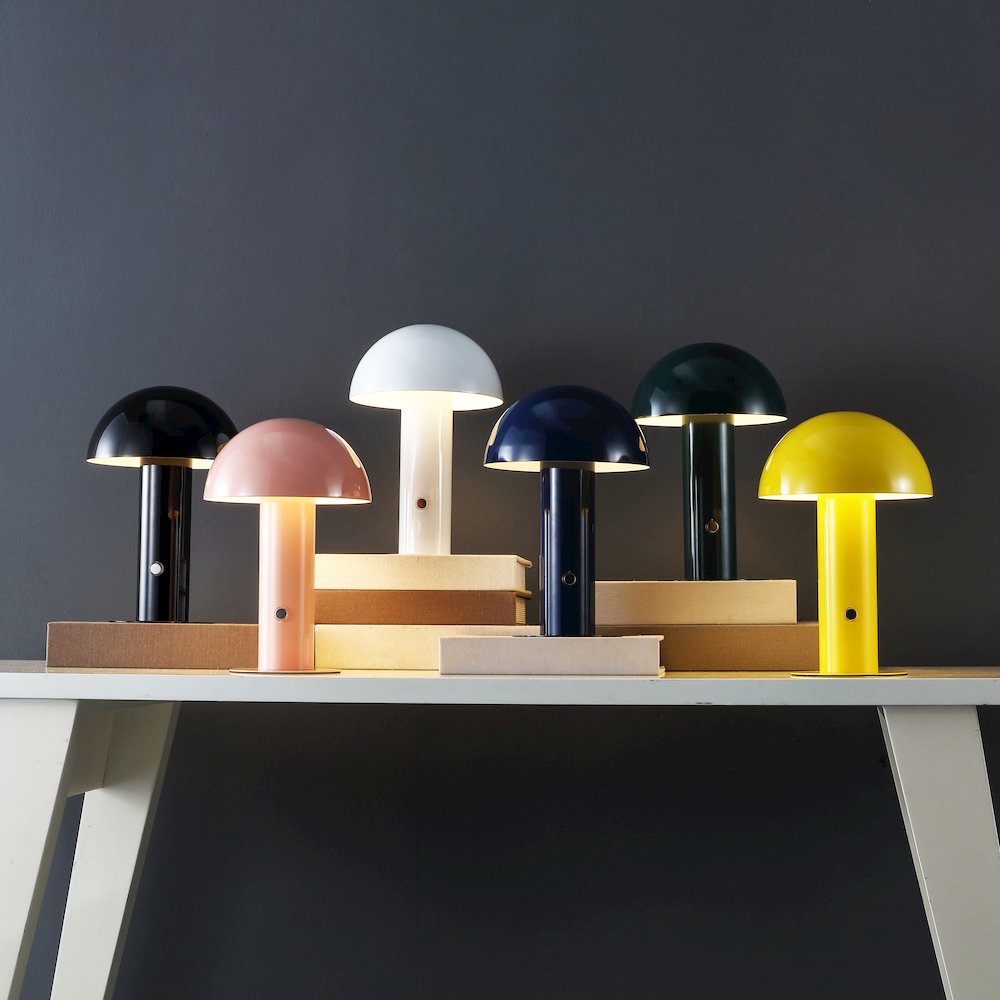 Bohemian Rechargeablecordless Iron Integrated Led Mushroom Table Lamp. Picture 5