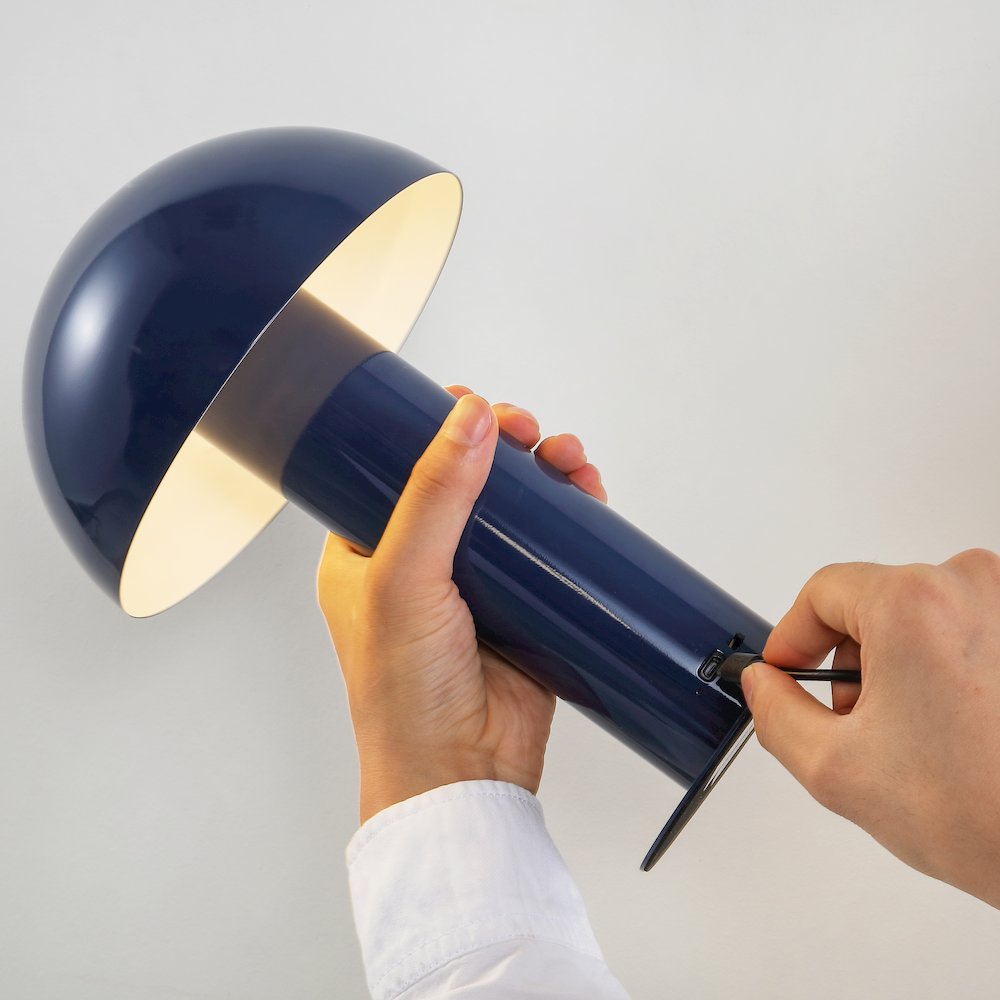 Bohemian Rechargeablecordless Iron Integrated Led Mushroom Table Lamp. Picture 4