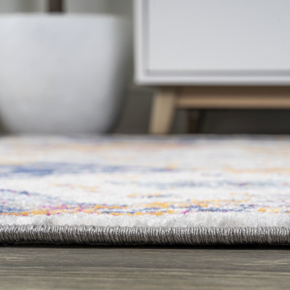 Kirman Bohemian Medallion Area Rug. Picture 13