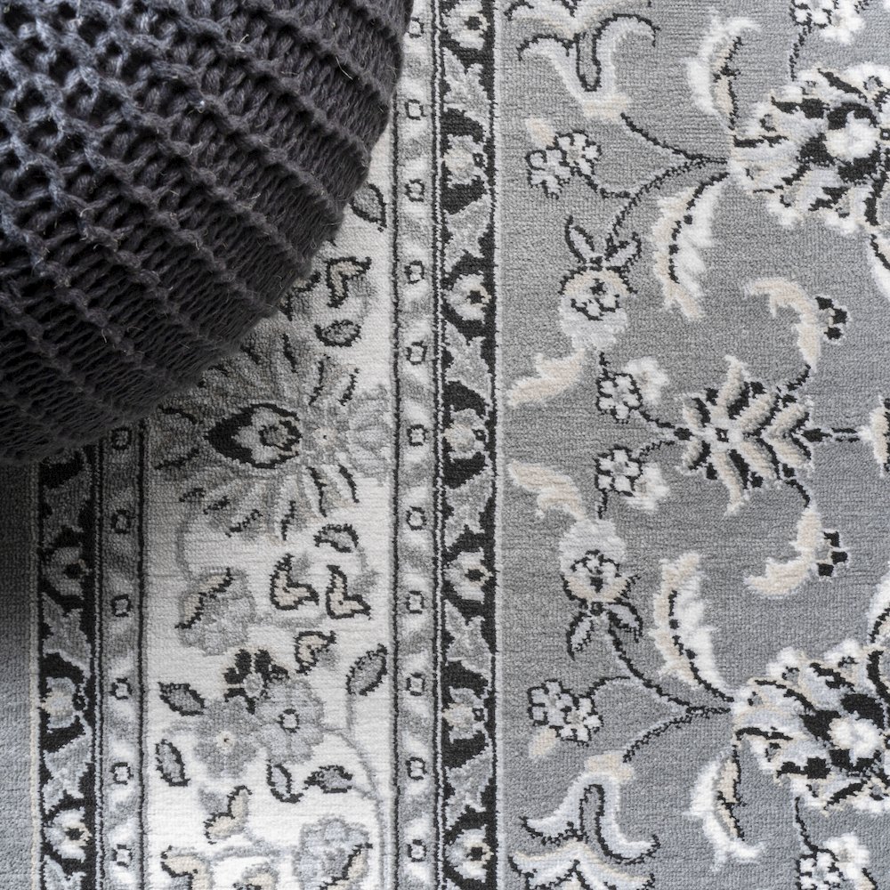 Palmette Modern Persian Floral Area Rug. Picture 6