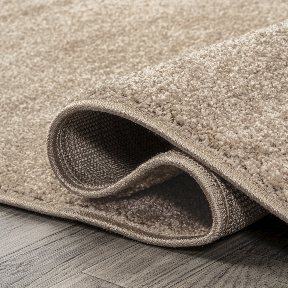 Haze Solid Low Pile Area Rug Beige. Picture 6