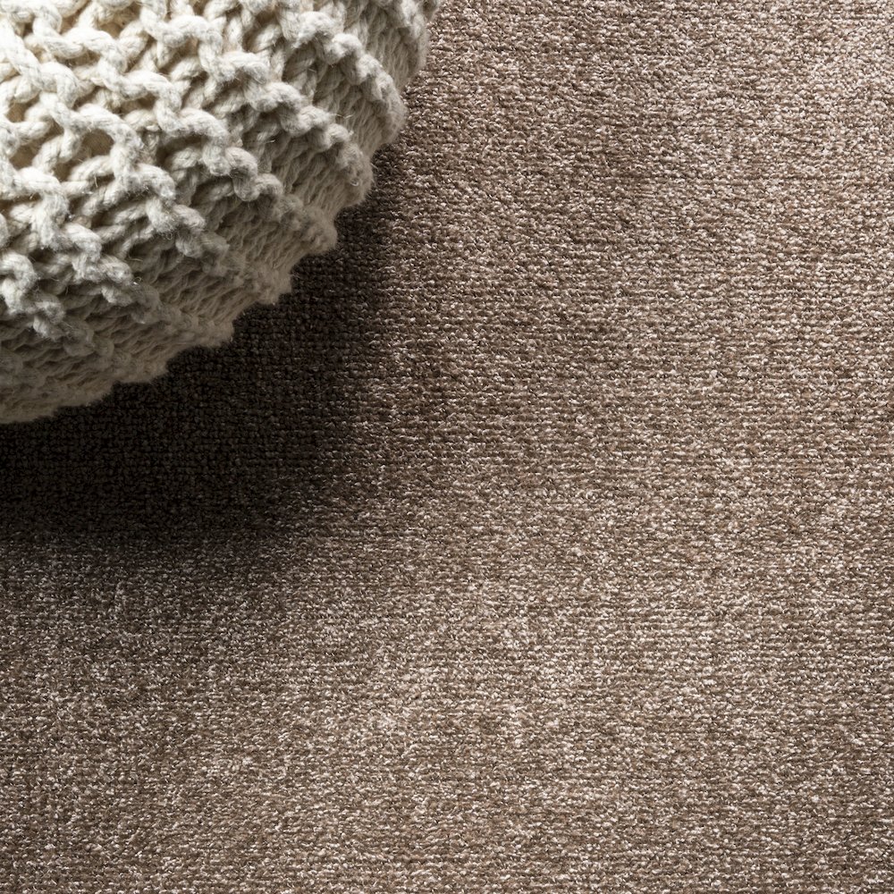 Haze Solid Low Pile Area Rug Brown. Picture 4