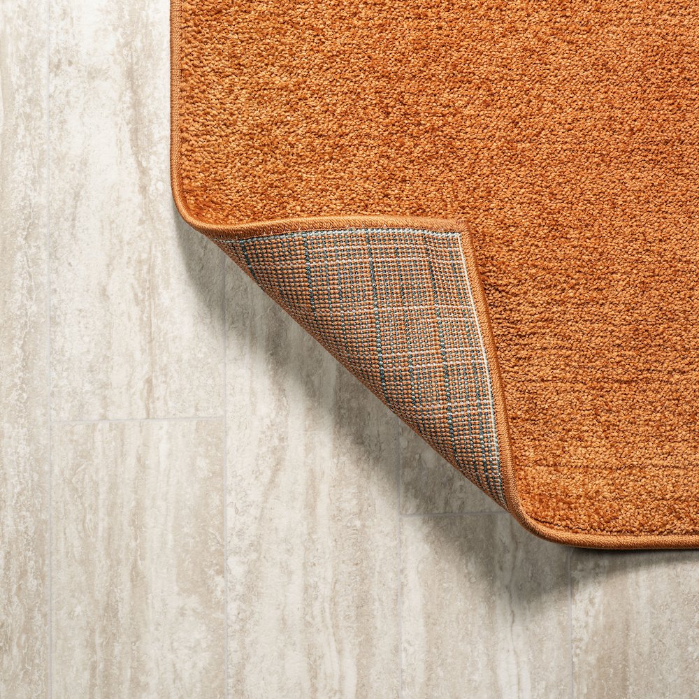 Haze Solid Low Pile Area Rug Orange. Picture 6