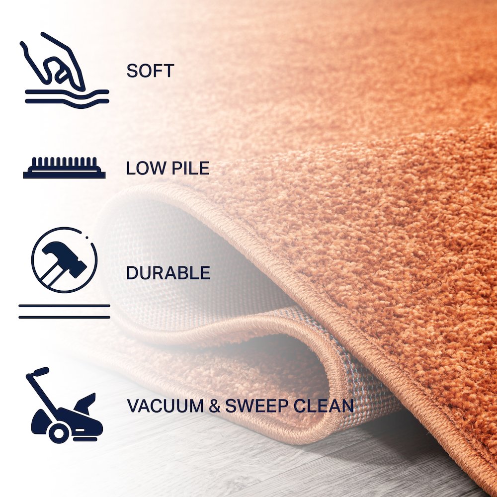Haze Solid Low-Pile Area Rug. Picture 4