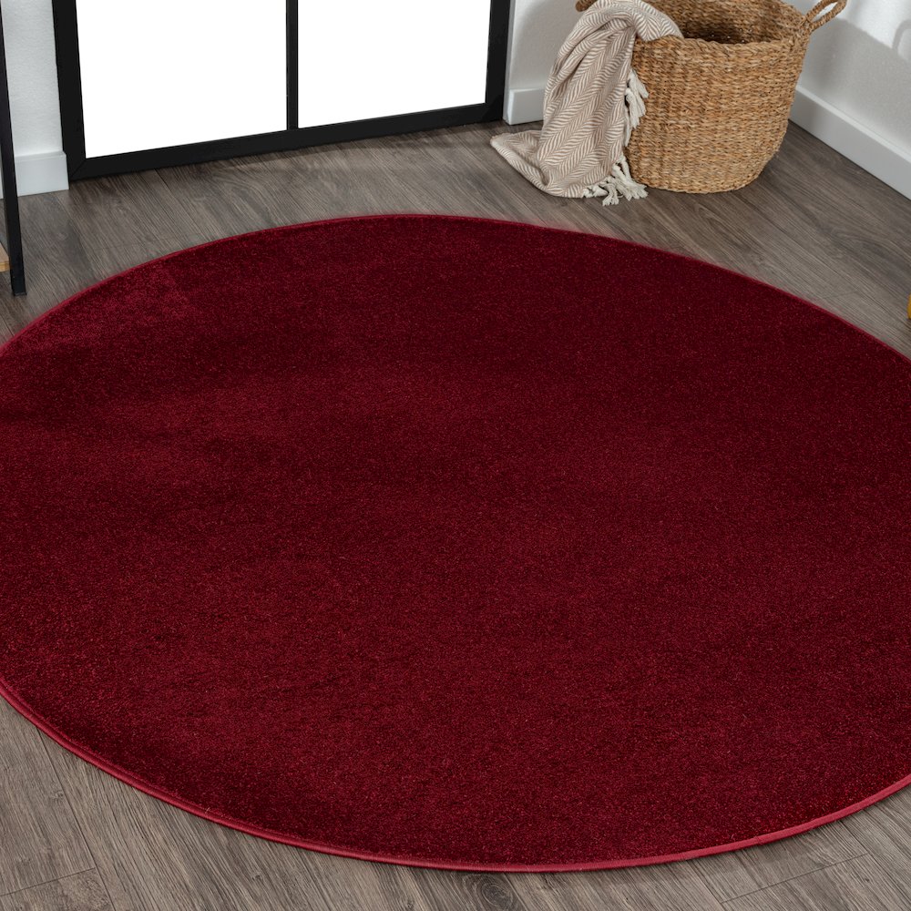 Haze Solid Low-Pile Area Rug. Picture 6