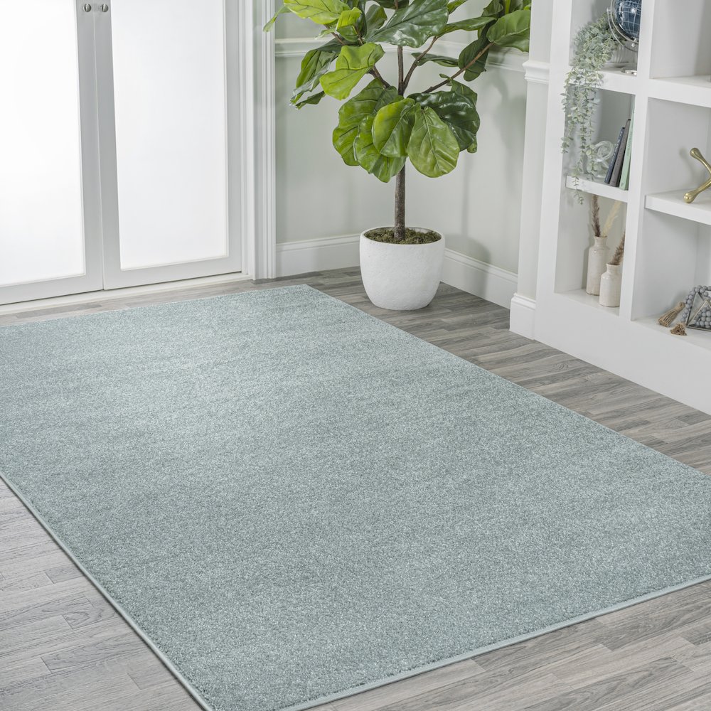 Haze Solid Low-Pile Area Rug. Picture 3