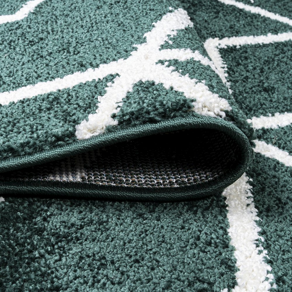 Tumbling Blocks Modern Geometric Area Rug. Picture 13