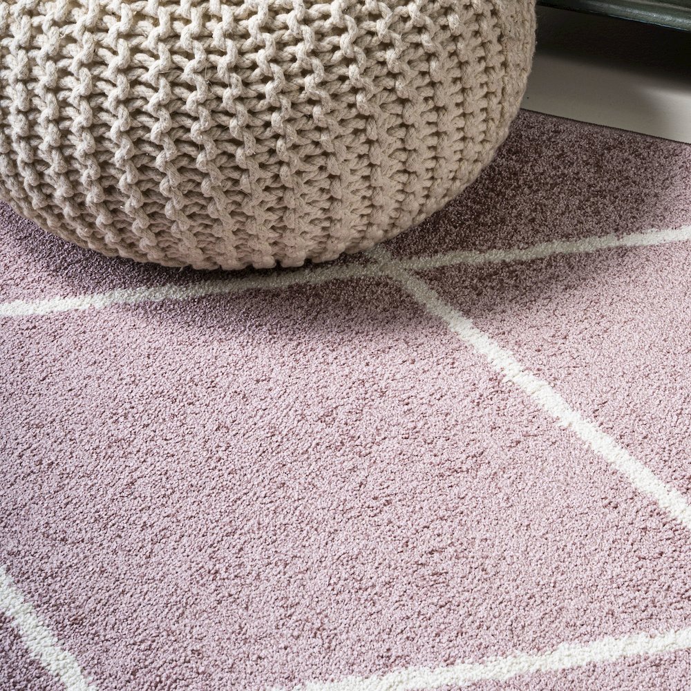 Cole Minimalist Diamond Trellis Area Rug. Picture 5
