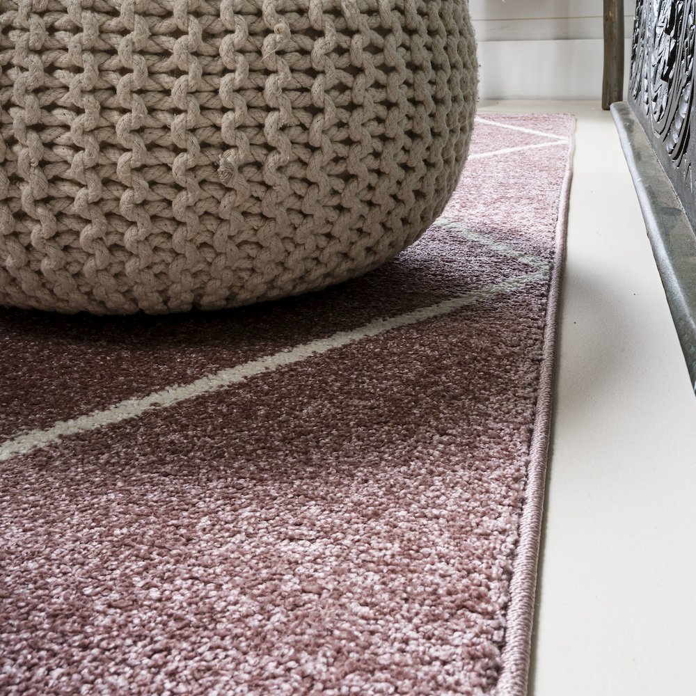 Cole Minimalist Diamond Trellis Area Rug. Picture 7