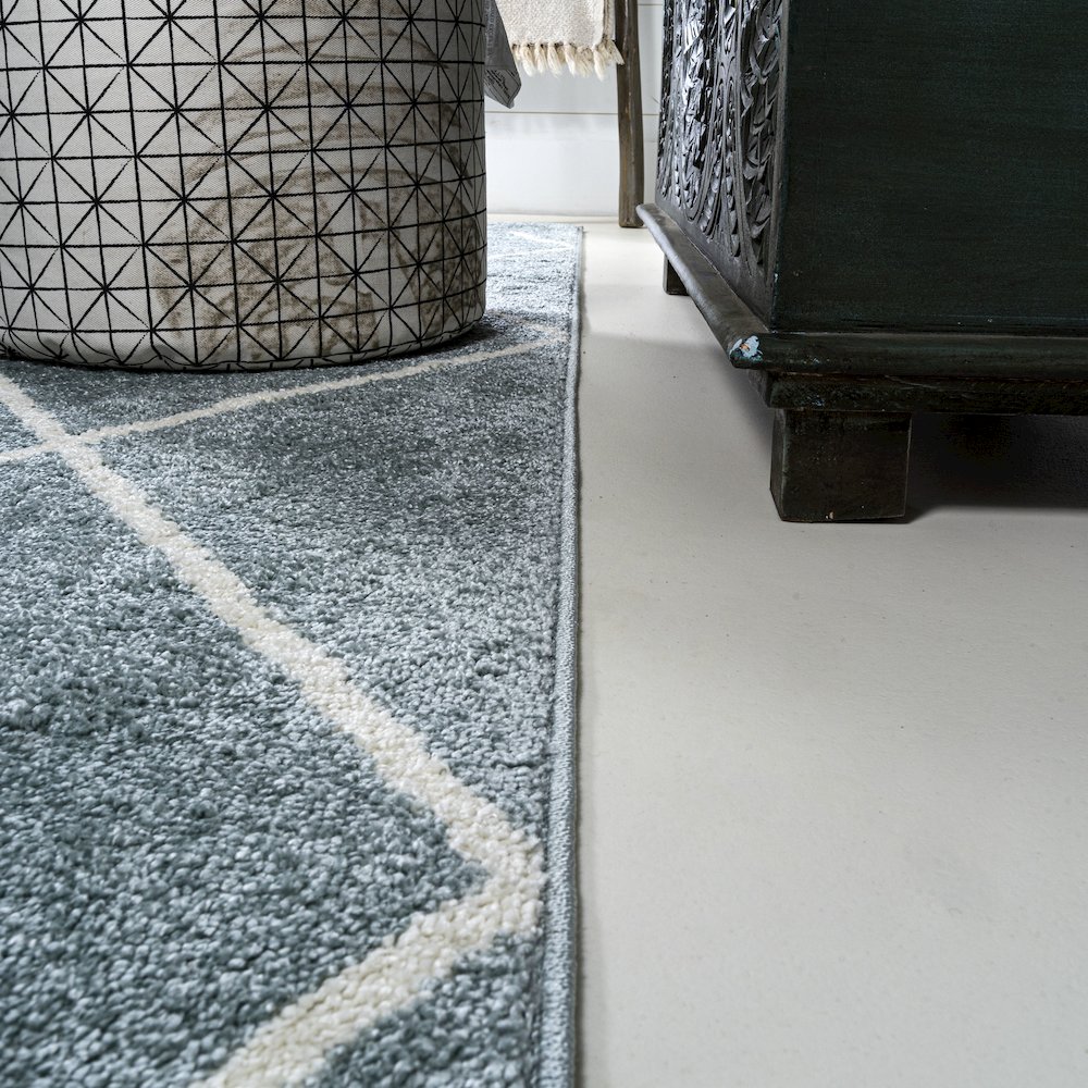 Cole Minimalist Diamond Trellis Area Rug. Picture 7