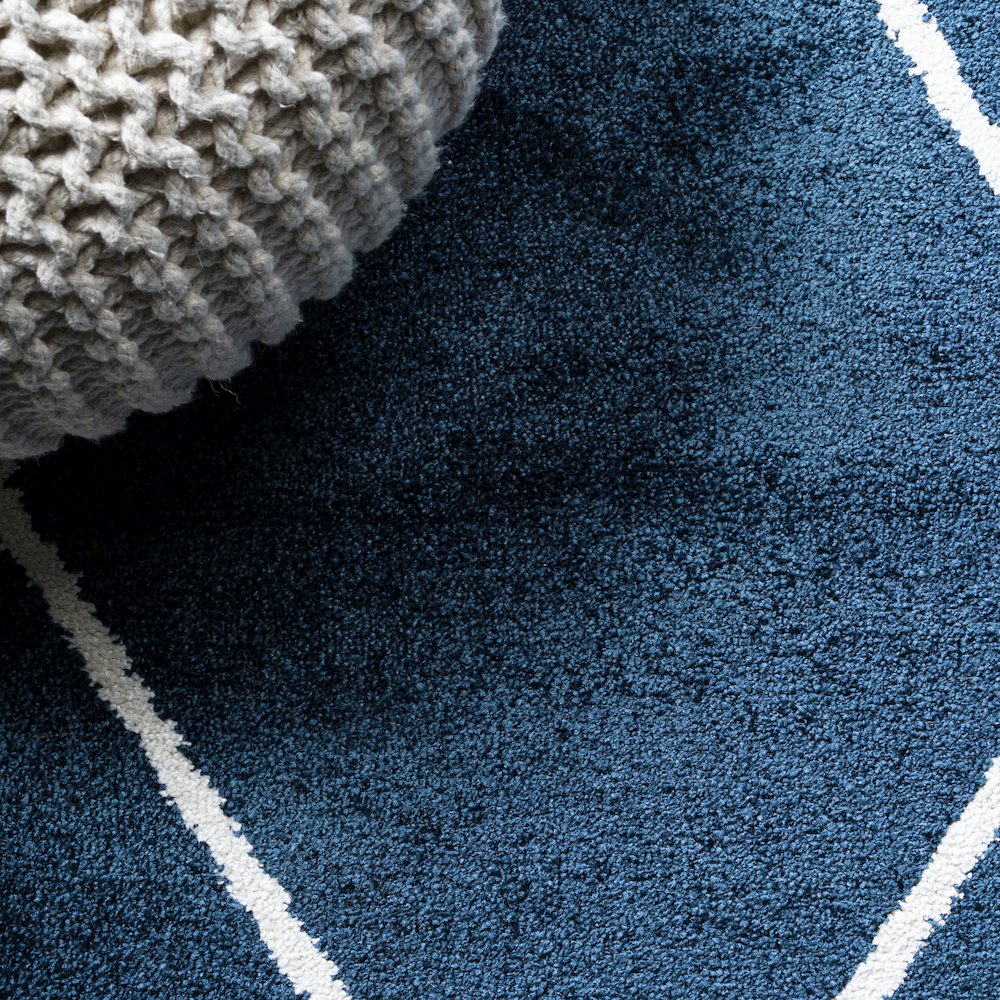 Cole Minimalist Diamond Trellis Area Rug. Picture 4