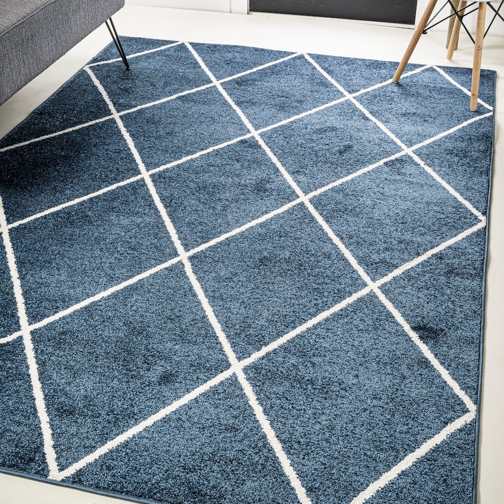 Cole Minimalist Diamond Trellis Area Rug. Picture 24