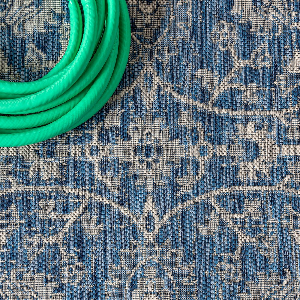 Palazzo Vine And Border Textured Weave Indoor/Outdoor Area Rug. Picture 4