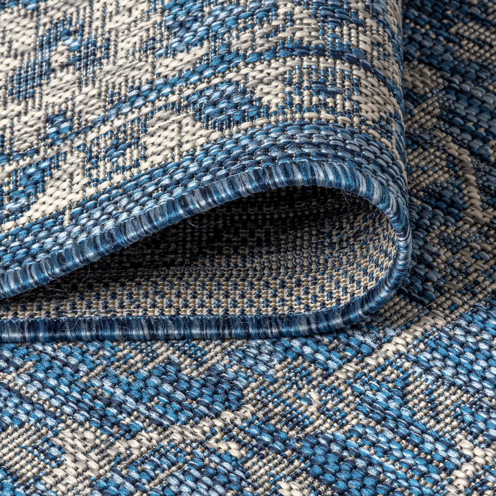 Palazzo Vine And Border Textured Weave Indoor/Outdoor Area Rug. Picture 6