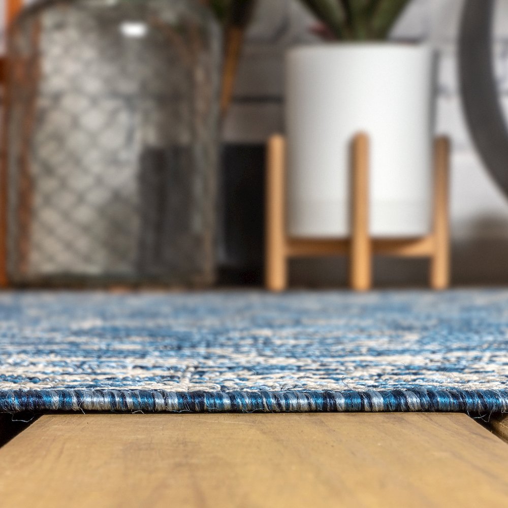 Palazzo Vine And Border Textured Weave Indoor/Outdoor Area Rug. Picture 9