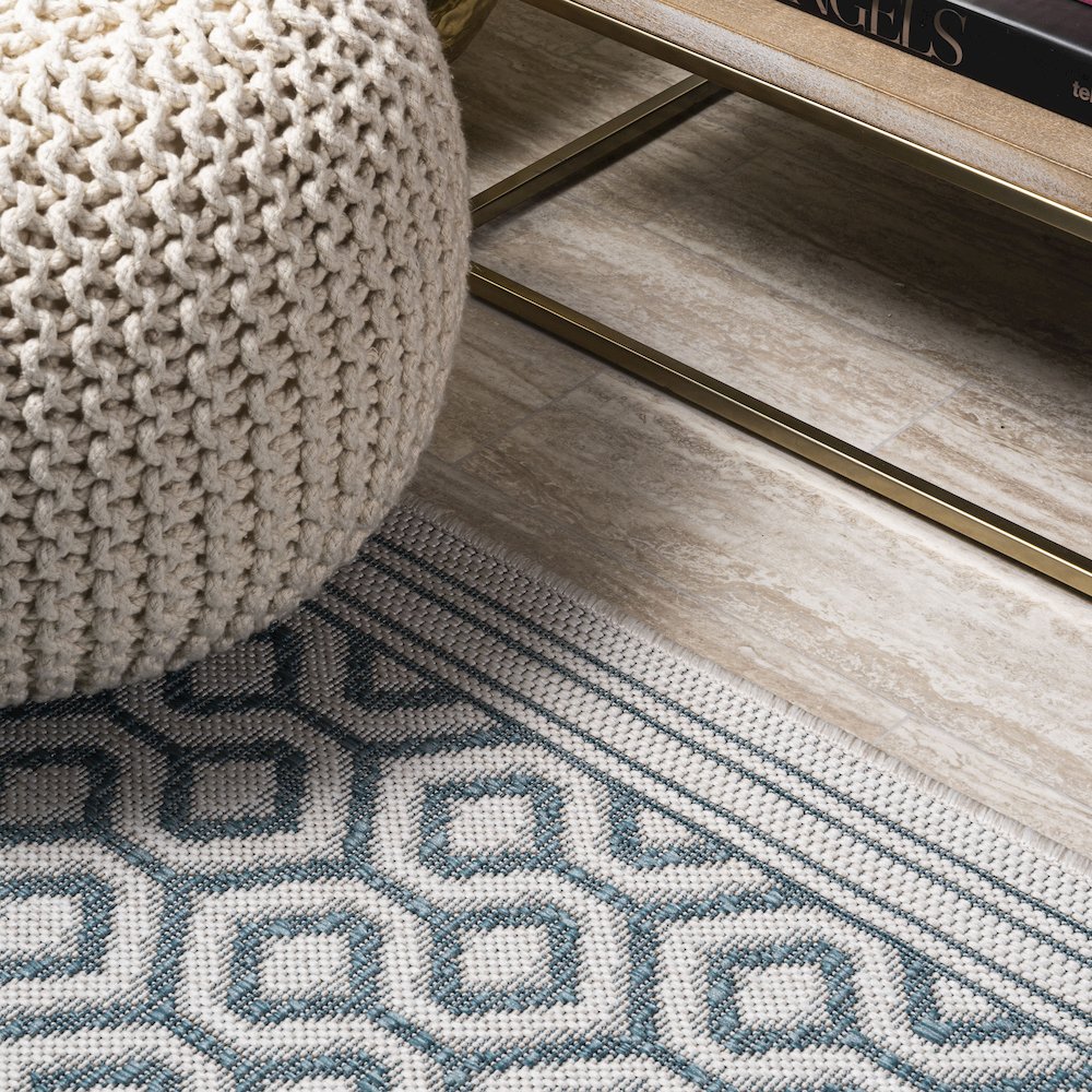 Marvao Diamond Trellis Indoor/Outdoor Area Rug. Picture 11