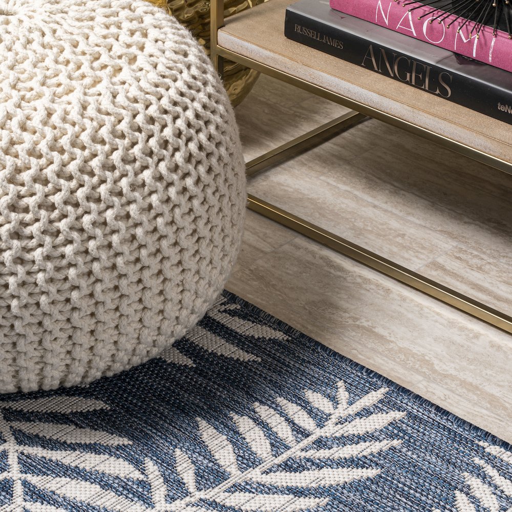 Nevis Palm Frond Indoor/Outdoor Area Rug. Picture 5