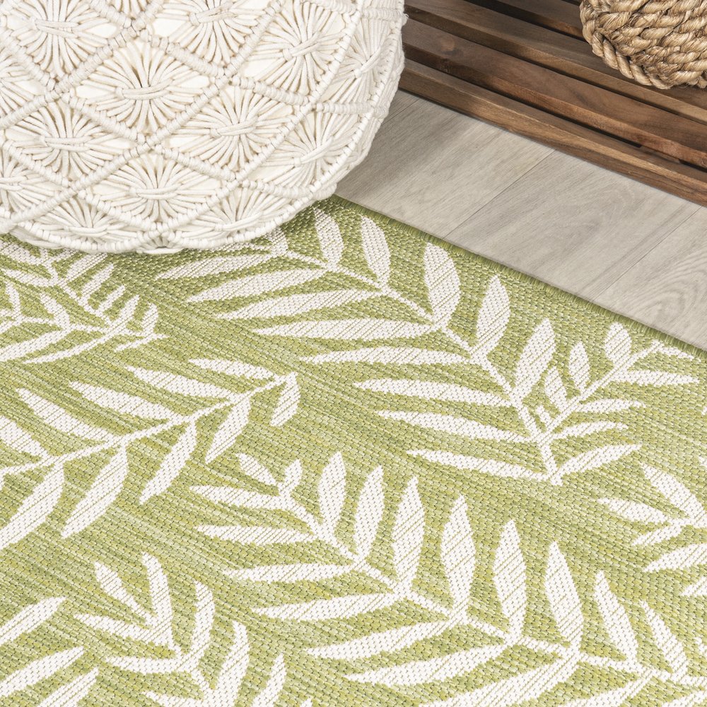 Nevis Palm Frond Indoor/Outdoor Area Rug. Picture 4