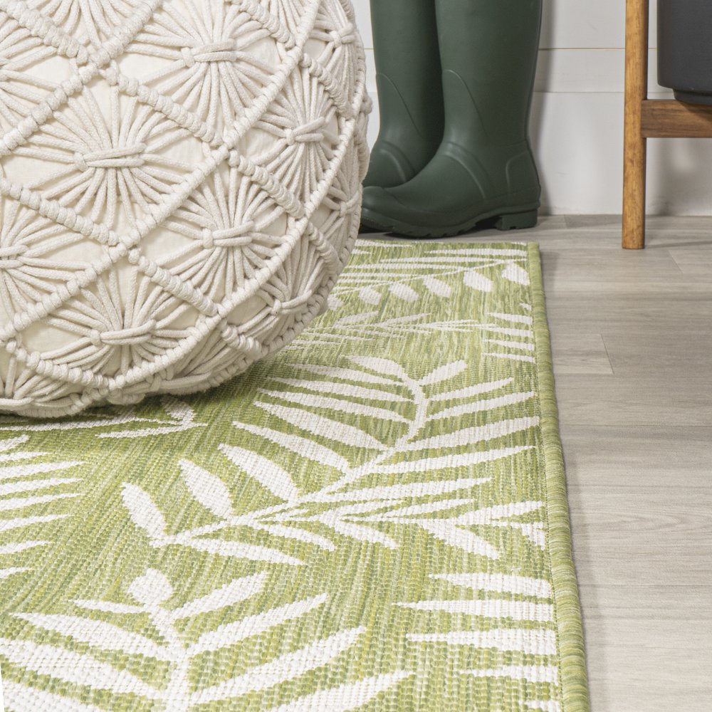 Nevis Palm Frond Indoor/Outdoor Area Rug. Picture 5