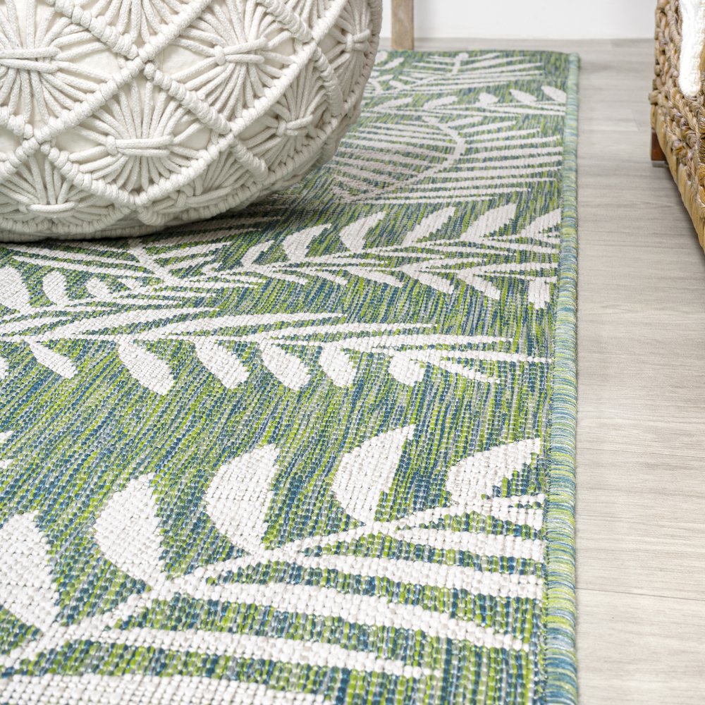 Nevis Palm Frond Indoor/Outdoor Area Rug. Picture 5