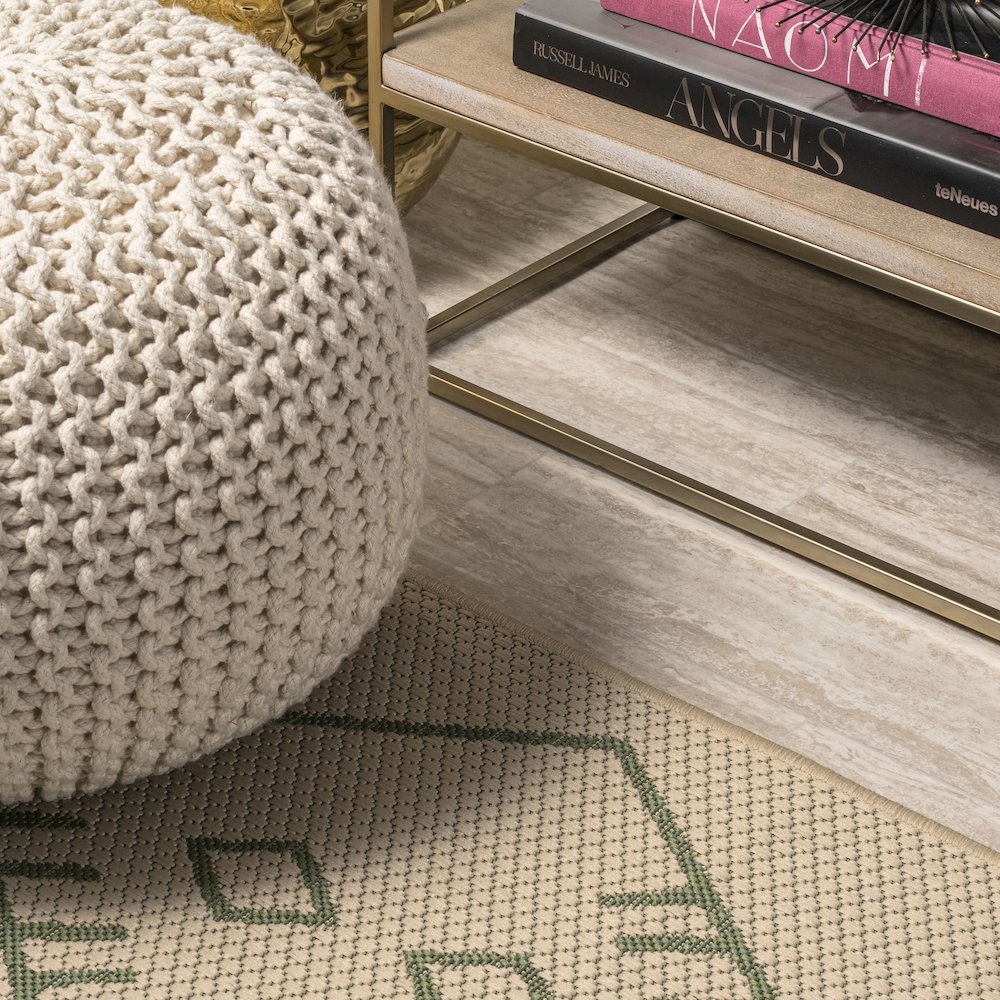 Boho Moroccan Indoor/Outdoor Area Rug. Picture 11