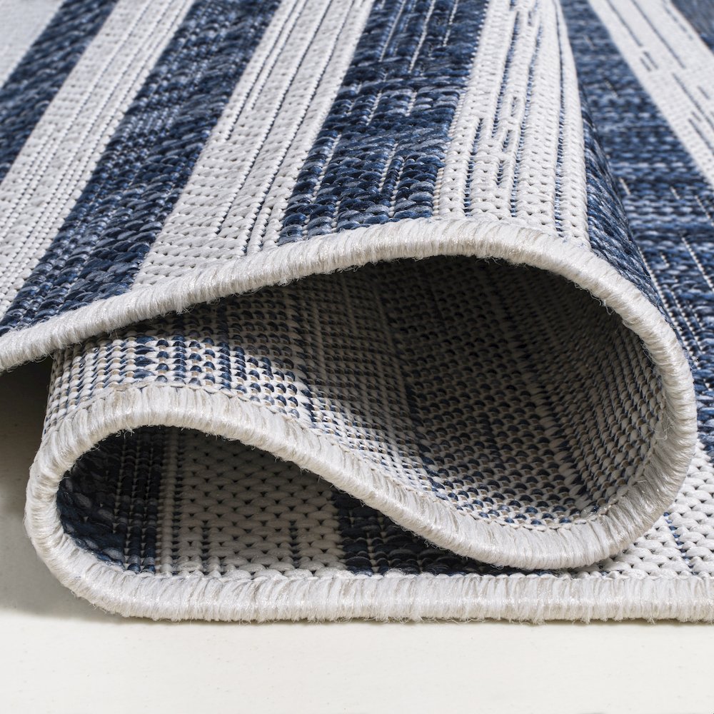 Sukie Modern Offset Stripe Indoor/Outdoor Area Rug. Picture 12