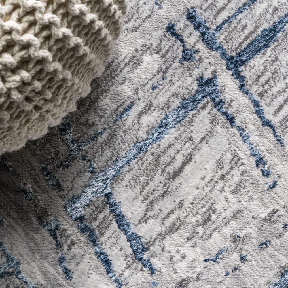 Slant Modern Abstract Area Rug. Picture 6