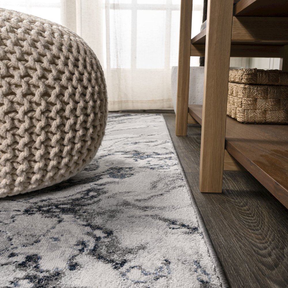 Swirl Marbled Abstract Area Rug. Picture 9