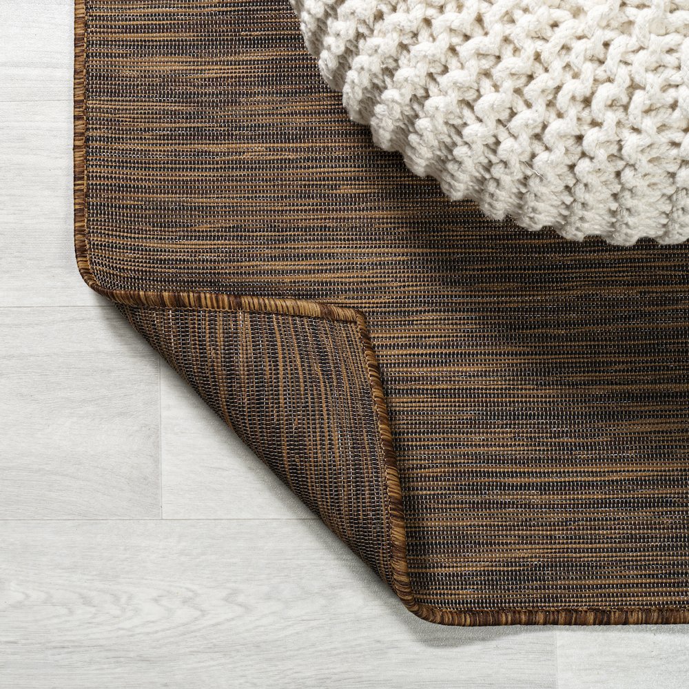 Ethan Modern Flatweave Solid Area Rug. Picture 3