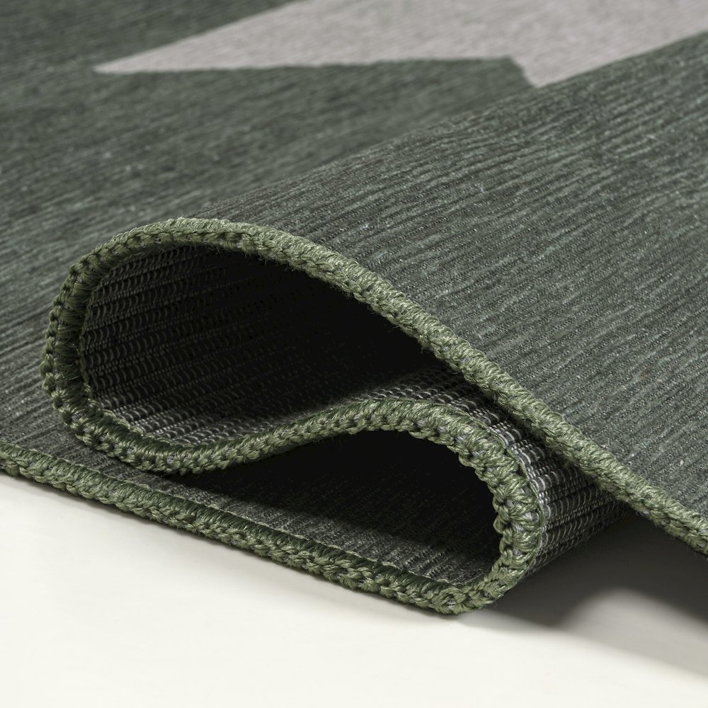 Chayton Minimalist Geometric Machine-Washable Area Rug. Picture 4