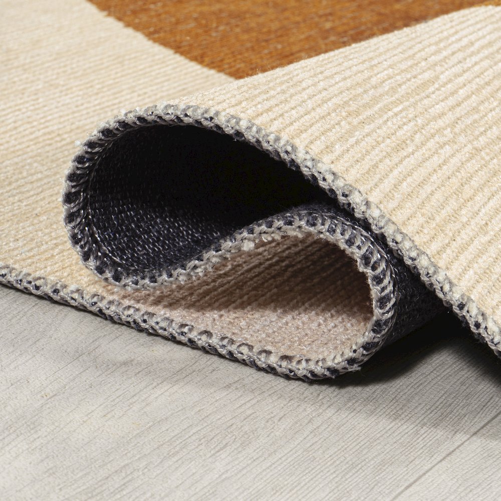 Cirkel Minimalist Geometric Dot Machine Washable Area Rug. Picture 9