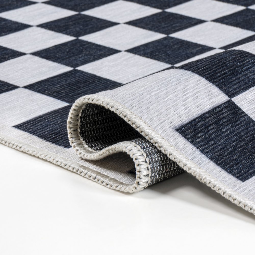 Sloane Classic 2-Stripe Border Washable Area Rug. Picture 4