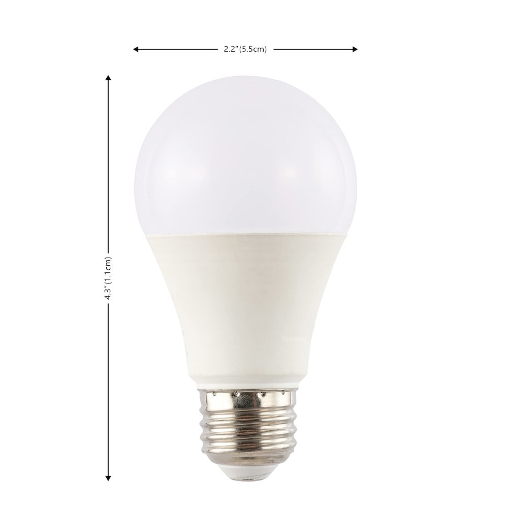 Modern Non-Dimmable A19 9-Watt Led Bulbs With E26 Base (Pack Of 4). Picture 5