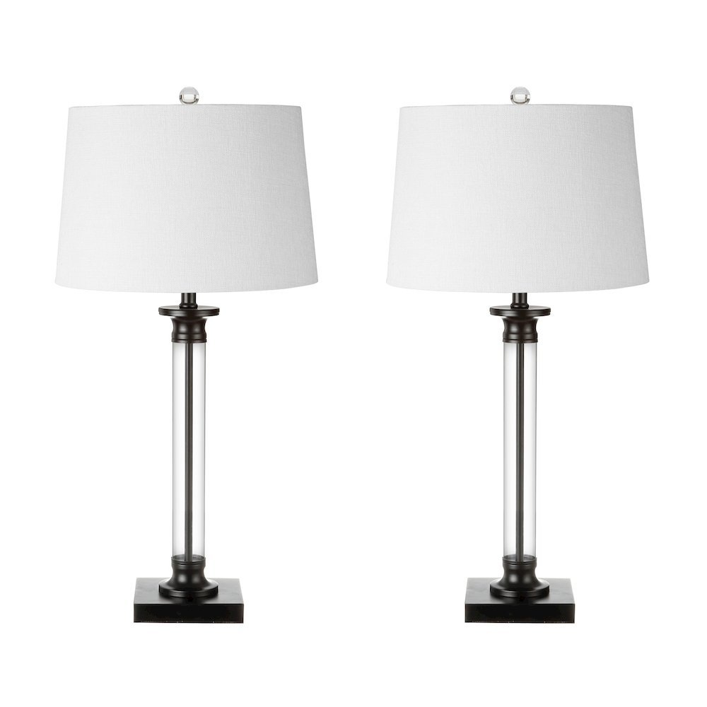 Mason Glass And Metal Led Table Lamp (Set Of 2). Picture 2