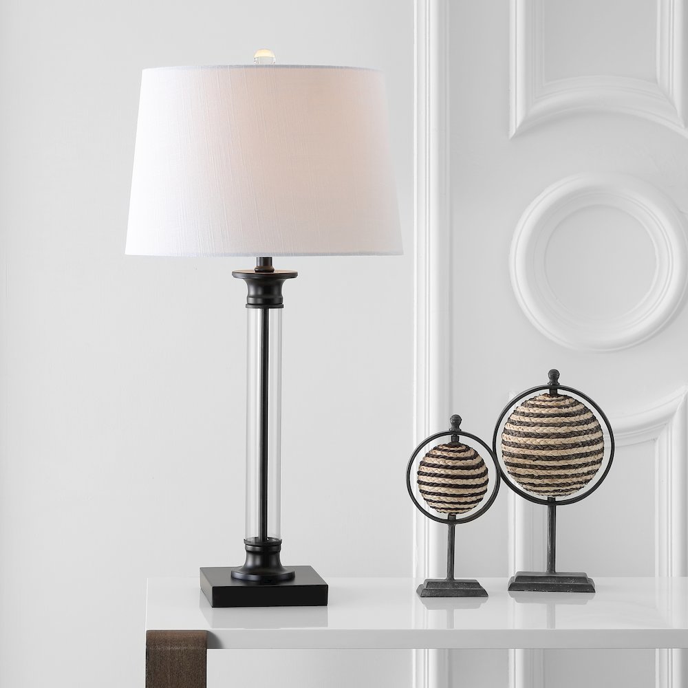 Mason Glass And Metal Led Table Lamp (Set Of 2). Picture 7