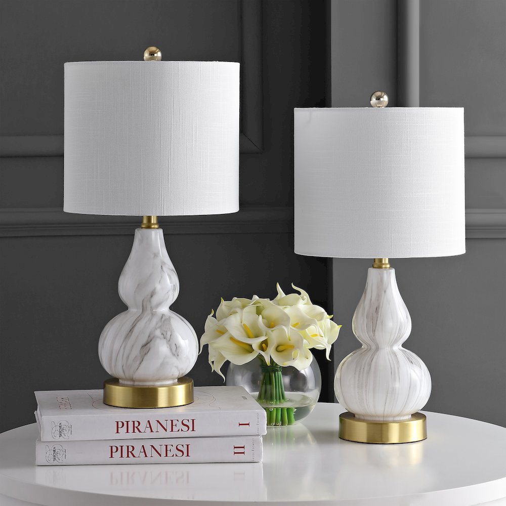 Anya Mini Glass Led Table Lamp (Set Of 2). Picture 4