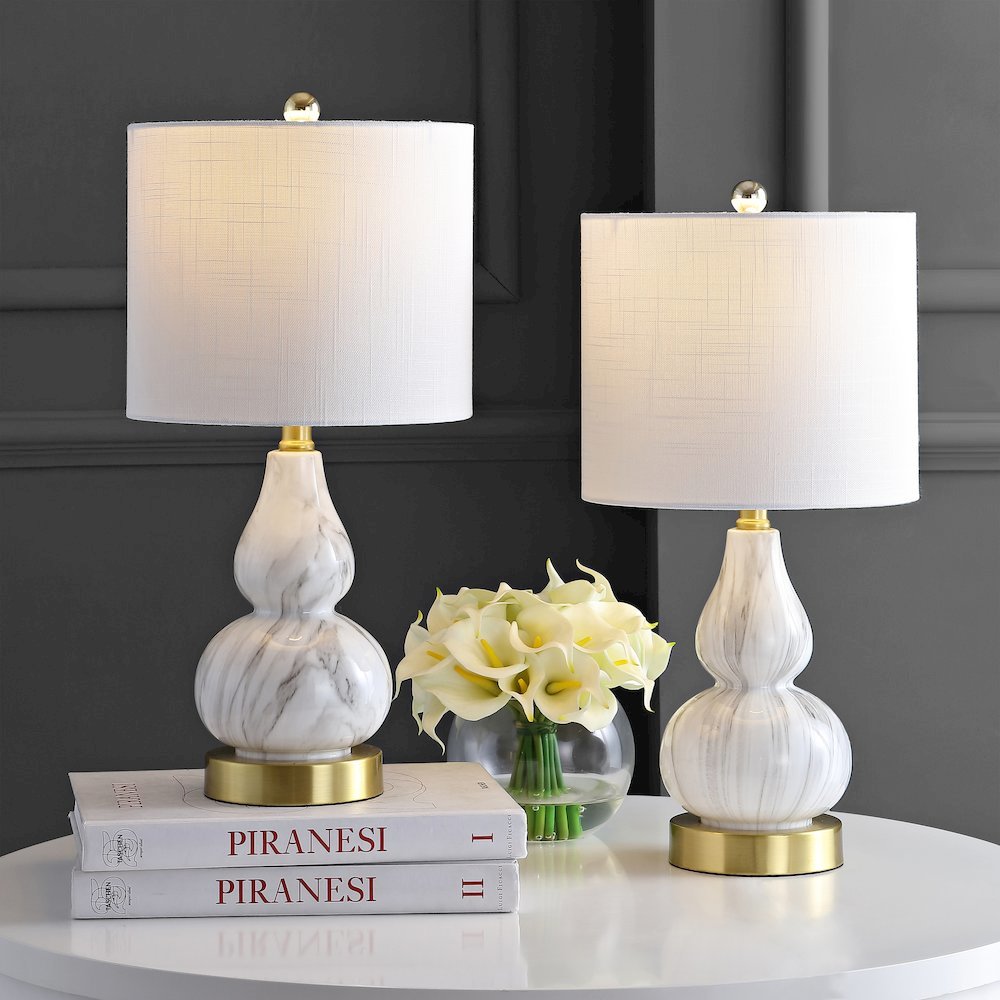 Anya Mini Glass Led Table Lamp (Set Of 2). Picture 3