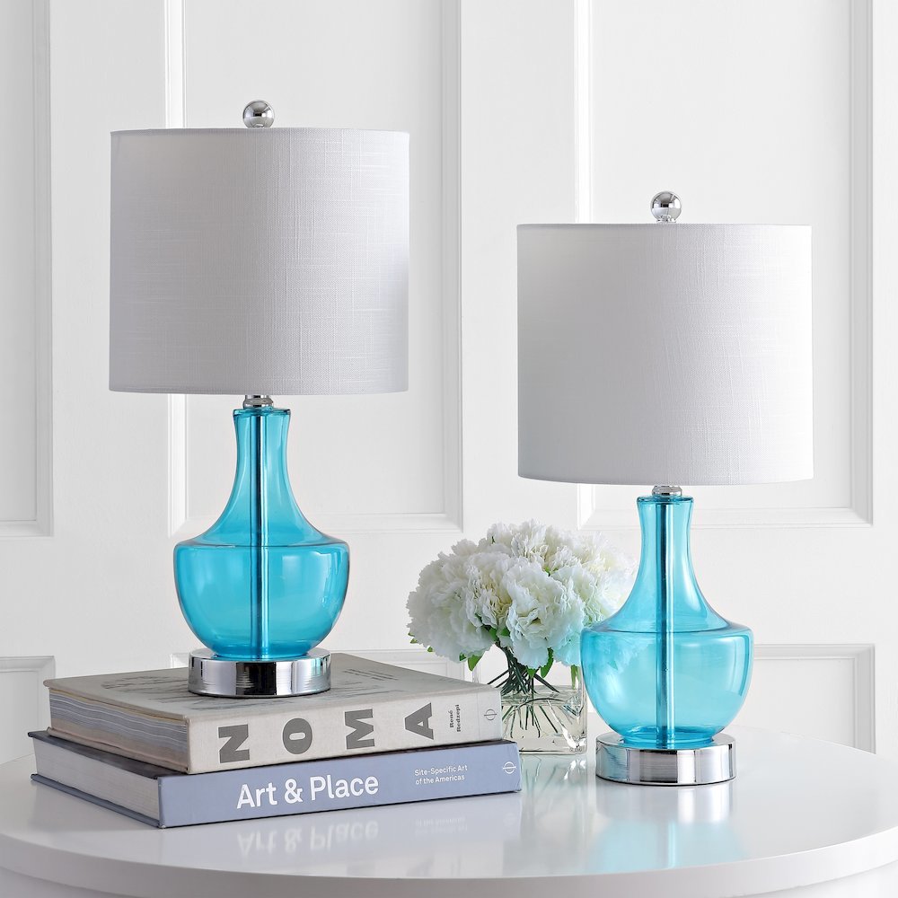 Colette Mini Glass Led Table Lamp (Set Of 2). Picture 4