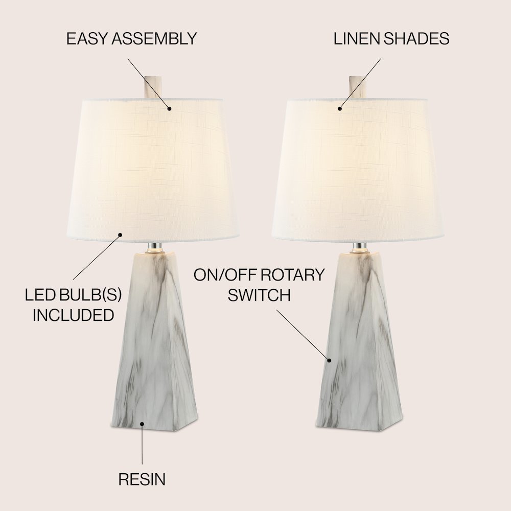 Owen Contemporary Resin Led Table Lamp. Picture 5