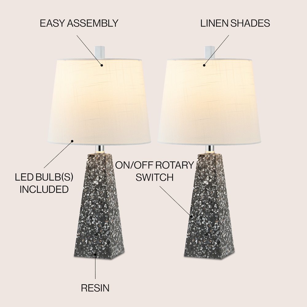 Owen Contemporary Resin Led Table Lamp. Picture 5