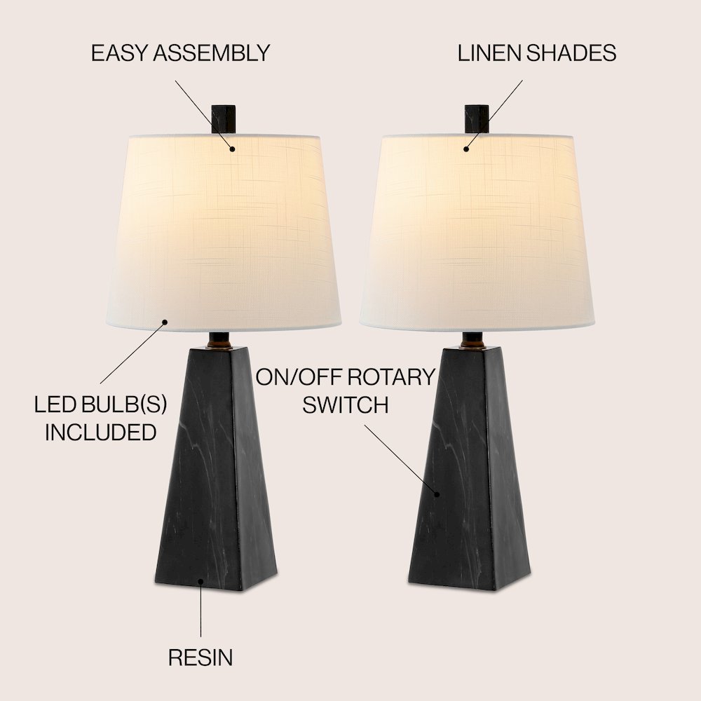 Owen Contemporary Resin Led Table Lamp. Picture 5
