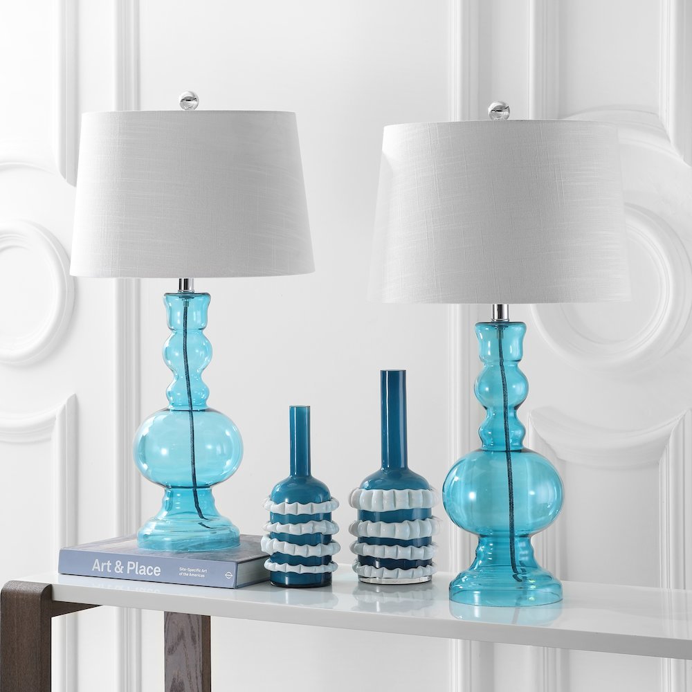 Genie Glass Led Table Lamp (Set Of 2). Picture 6