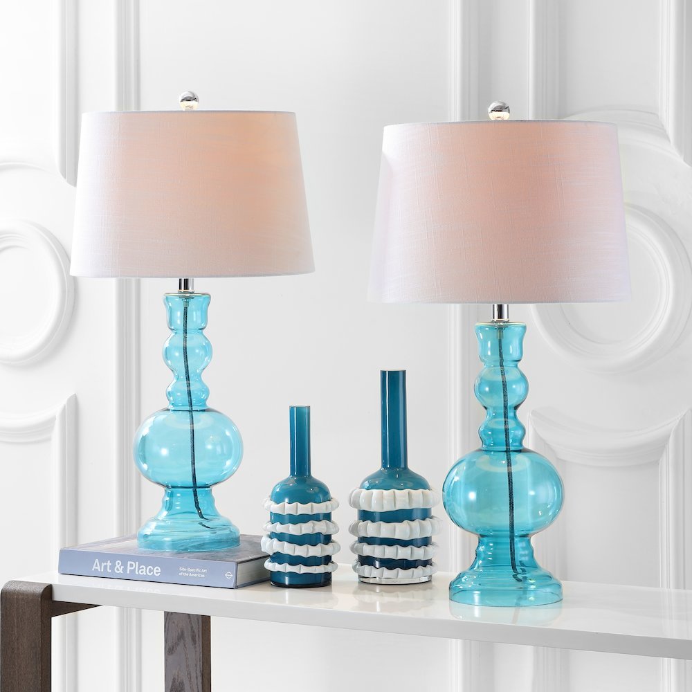 Genie Glass Led Table Lamp (Set Of 2). Picture 5