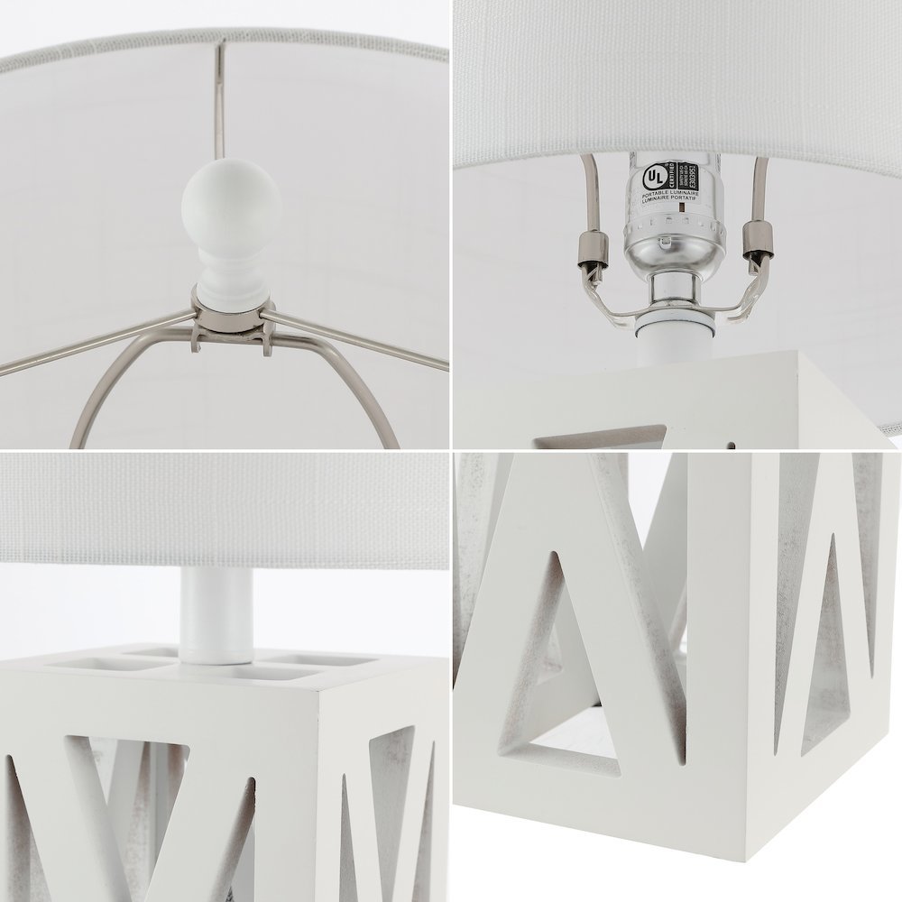 Stewart Farmhouse Wood Led Table Lamp. Picture 4