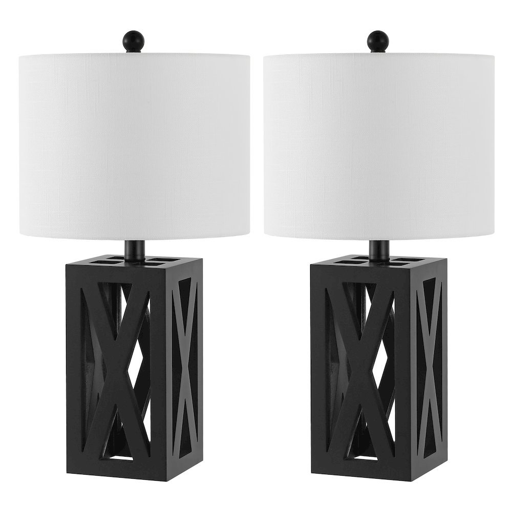 Stewart Farmhouse Wood Led Table Lamp. Picture 2