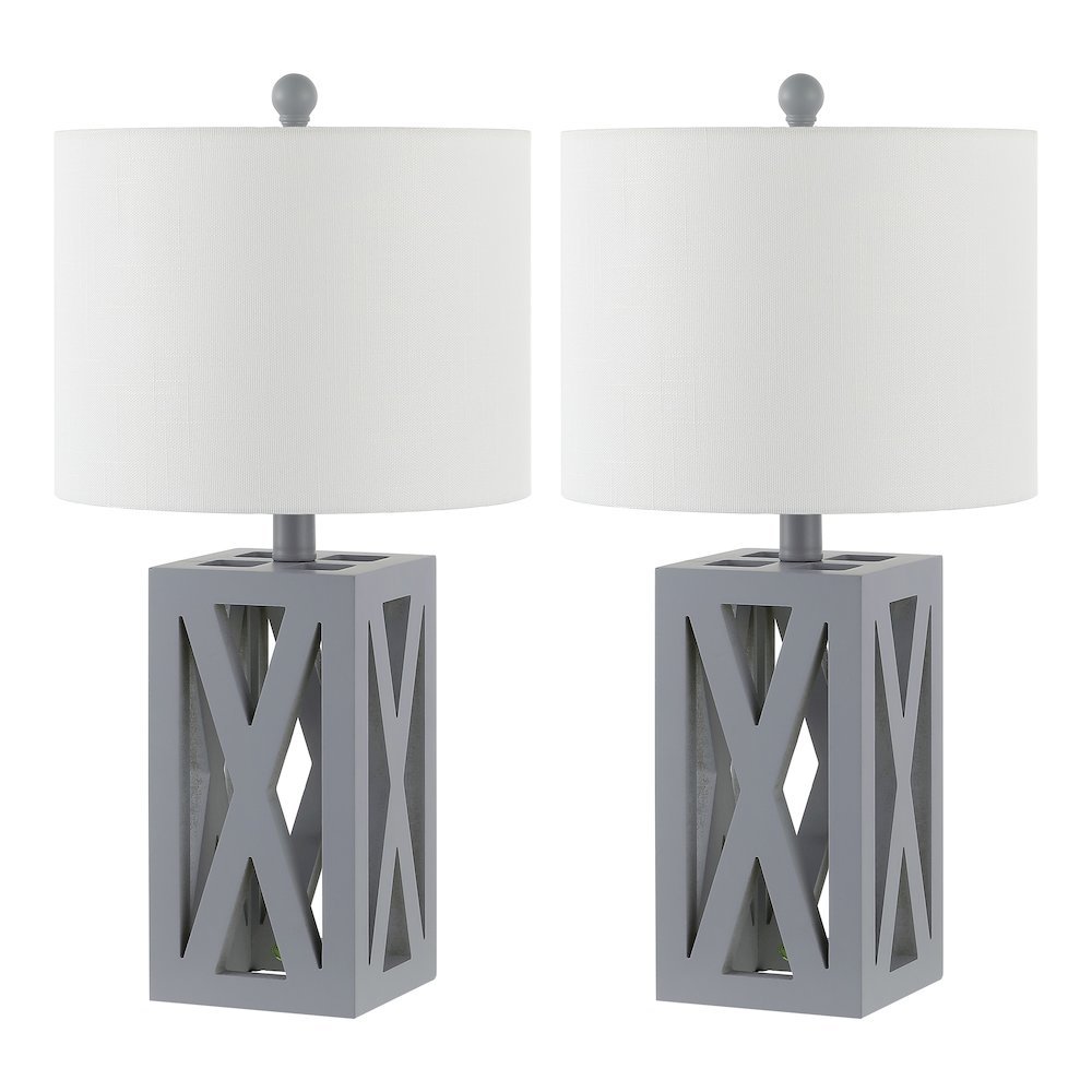 Stewart Farmhouse Wood Led Table Lamp. Picture 2